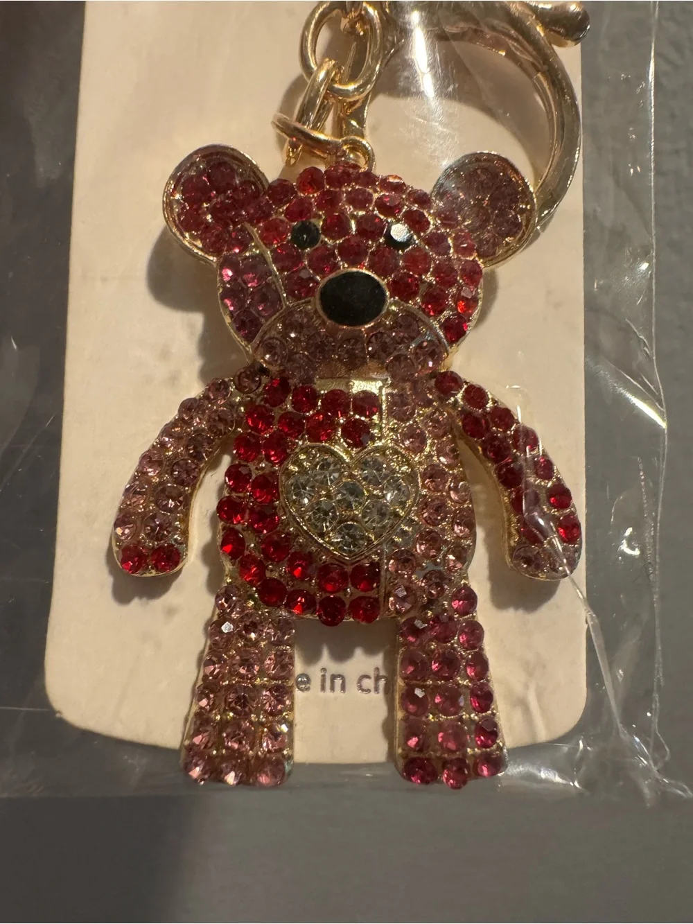Teddy Bear Keychain or Bag Charm - PICK ONE